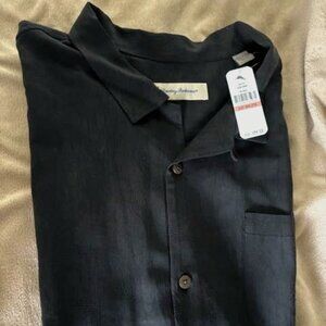 Black Tommy Bahama Silk Shirt